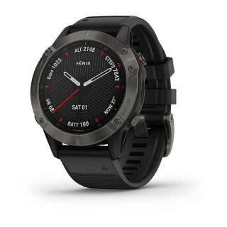 fēnix® 6 Pro and Sapphire (Sapphire, carbon gray DLC avec bracelet noir)