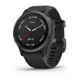 fēnix® 6S Pro and Sapphire (Carbon Gray DLC avec bracelet noir)