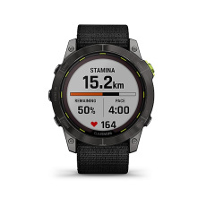 Enduro™ 2 (Titane avec traitement Carbon Gray DLC et bracelet UltraFit en nylon noir)