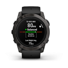 epix™ Pro (Gen 2) Sapphire Edition | 51 mm (Titane avec revêtement en Carbon Gray DLC et bracelet noir)