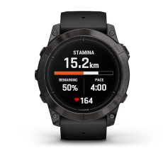 epix™ Pro (Gen 2) Sapphire Edition | 51 mm (Titane avec revêtement en Carbon Gray DLC et bracelet noir)