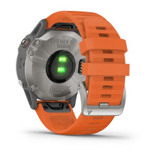 fēnix® 6 Pro and Sapphire (Titane avec bracelet orange)