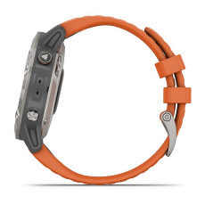 fēnix® 6 Pro and Sapphire (Titane avec bracelet orange)