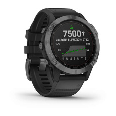 fēnix®  6 - Pro Solar Edition (Gray avec bracelet noir)