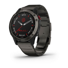 fēnix®  6 - Pro Solar Edition (Titane, Carbon Gray DLC avec bracelet Titane DLC)