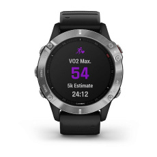 fēnix® 6 (silver avec bracelet noir)