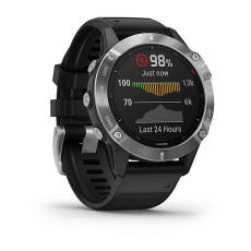 fēnix® 6 (silver avec bracelet noir)