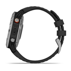 fēnix ® 6 Solar (Silver avec bracelet noir)