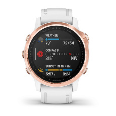 fēnix® 6S Pro and Sapphire (Rose Gold avec bracelet blanc)