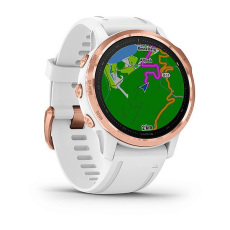 fēnix® 6S Pro and Sapphire (Rose Gold avec bracelet blanc)