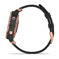 fēnix® 6S Pro and Sapphire (Rose Gold avec bracelet en nylon noir)