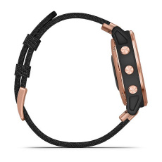 fēnix® 6S Pro and Sapphire (Rose Gold avec bracelet en nylon noir)