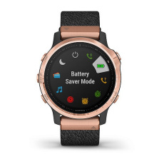 fēnix® 6S Pro and Sapphire (Rose Gold avec bracelet en nylon noir)