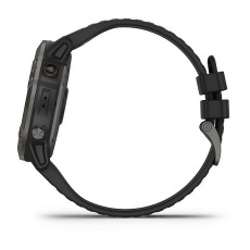 fēnix® 6X - Pro and Sapphire editions (Sapphire, carbon Gray DLC avec bracelet noir)