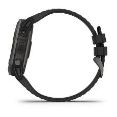 fenix® 6X - Pro Solar Edition (Pro Solar, titane et carbon Gray DLC avec bracelet noir)