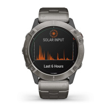 fenix® 6X - Pro Solar Edition (titane avec bracelet en titane)