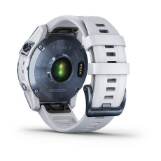 fēnix® 7 – Sapphire Solar Edition (Titane avec revêtement Cobalt Blue DLC et bracelet blanc)