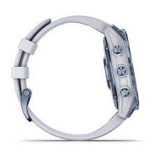 fēnix® 7 – Sapphire Solar Edition (Titane avec revêtement Cobalt Blue DLC et bracelet blanc)