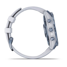 fēnix® 7 – Sapphire Solar Edition (Titane avec revêtement Cobalt Blue DLC et bracelet blanc)