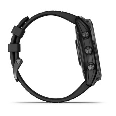 fēnix® 7X Pro Sapphire Solar Edition (Titane avec revêtement en Carbon Gray DLC et bracelet noir)