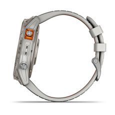fēnix® 7X Pro Sapphire Solar Edition (Titanium avec bracelet gris / orange)