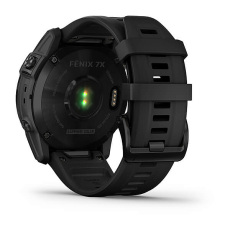 fēnix® 7X – Sapphire Solar Edition (Titane avec revêtement Black DLC et bracelet noir)