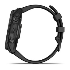 fēnix® 7X – Sapphire Solar Edition (Titane avec revêtement Black DLC et bracelet noir)