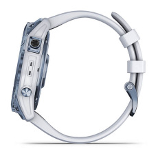 fēnix® 7X – Sapphire Solar Edition (Titane avec revêtement Cobalt Blue DLC et bracelet blanc)