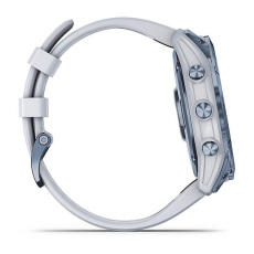 fēnix® 7X – Sapphire Solar Edition (Titane avec revêtement Cobalt Blue DLC et bracelet blanc)