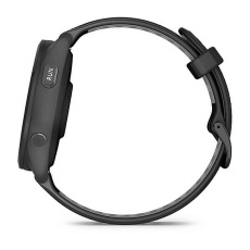 Forerunner® 265 (noire avec bracelet en silicone noir/gris)