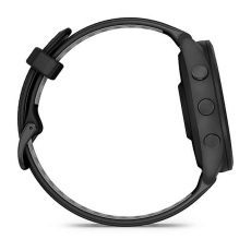 Forerunner® 265 (noire avec bracelet en silicone noir/gris)