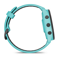 Forerunner® 265 (turquoise et bracelet en silicone turquoise/noir)