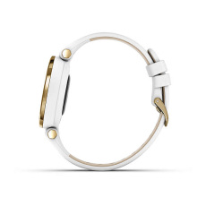 Lily™ (Lily™, Edition Classic, Gold avec bracelet en cuir Italien blanc)