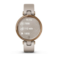 Lily™ (Lily™, Edition Sport, Rose Gold avec bracelet en silicone beige)