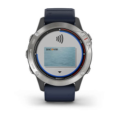 quatix® 6 (Gris avec bracelet bleu capitaine)