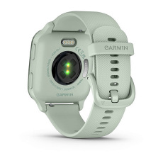 Venu® Sq 2 (Metallic Mint avec bracelet silicone vert d'eau)