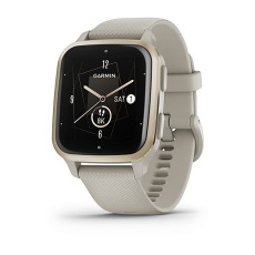 Venu® Sq 2 Music Edition (Cream Gold avec bracelet silicone lin)