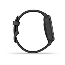 Venu Sq Music Edition (Black/Slate avec bracelet silicone Black)