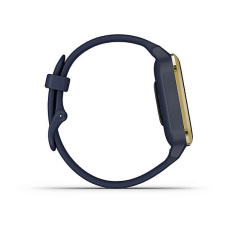 Venu Sq Music Edition (Navy/Light Gold avec bracelet silicone Navy)