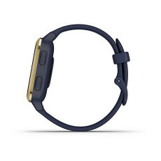 Venu Sq Music Edition (Navy/Light Gold avec bracelet silicone Navy)