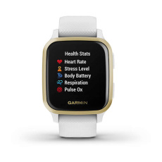 Venu Sq (White/Light Gold avec bracelet silicone White)