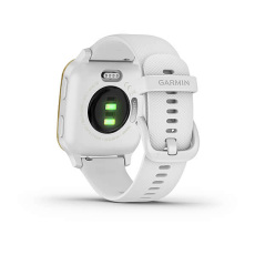 Venu Sq (White/Light Gold avec bracelet silicone White)