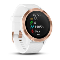 vívoactive® 3 (Rose Gold avec bracelet silicone blanc)