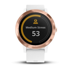 vívoactive® 3 (Rose Gold avec bracelet silicone blanc)