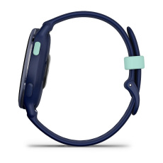 vívoactive® 5 (Boitier bleu marine avec lunette en aluminium Metallic Blue Gold et bracelet silicone bleu marine)