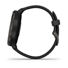 vívomove® 3 (Lunette gray en acier inoxydable avec bracelet en silicone et boîtier noir)