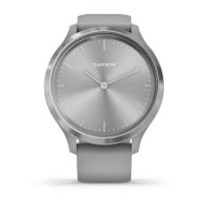 vívomove® 3 (Lunette silver en acier inoxydable avec bracelet en silicone et boîtier gris clair)