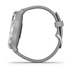 vívomove® 3 (Lunette silver en acier inoxydable avec bracelet en silicone et boîtier gris clair)