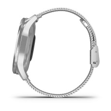 vívomove® Luxe (Boîtier Silver en acier inoxydable avec bracelet maille milanaise argent)
