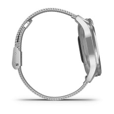 vívomove® Luxe (Boîtier Silver en acier inoxydable avec bracelet maille milanaise argent)